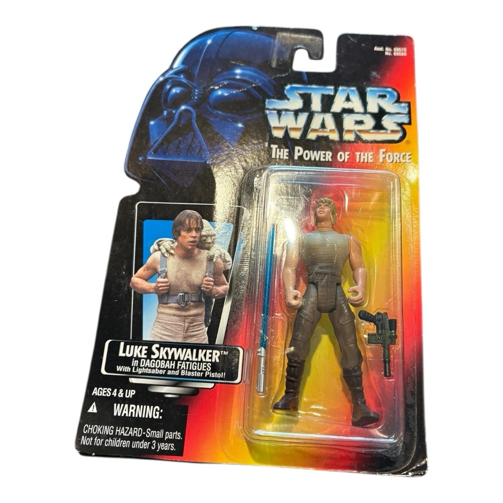 Star Wars‎ Luke Skywalker Dagobah Fatigues 1995 Kenner Power of the Force MOC